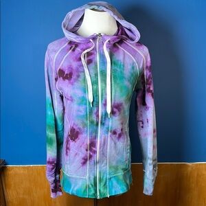 Tie-Dye Zip-Up Hoodie